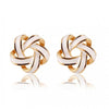 Charm Flower Cross Stud Earrings