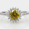 Stones CZ Diamond Emerald Ring